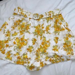 Faithfull The Brand Linen Shorts With Belt